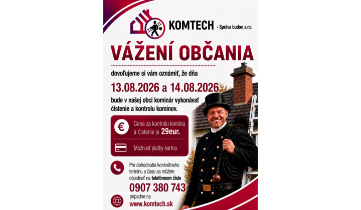 Čistenie komínov