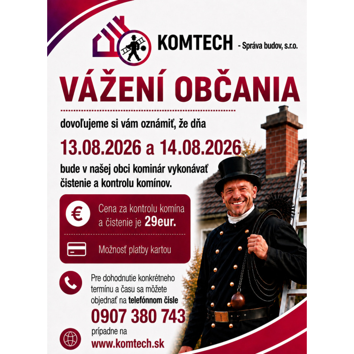 Čistenie komínov