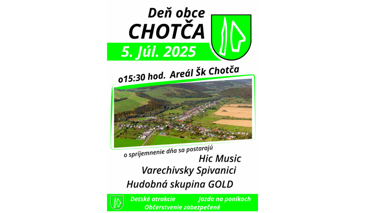 Deň obce , 05.07.2025 ,o 15:30 hod.