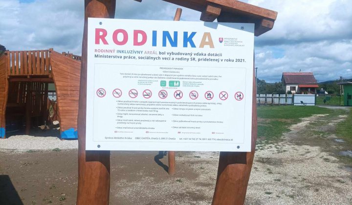 Výstavba detského inkluzívneho ihriska RODINKA v obci Chotča