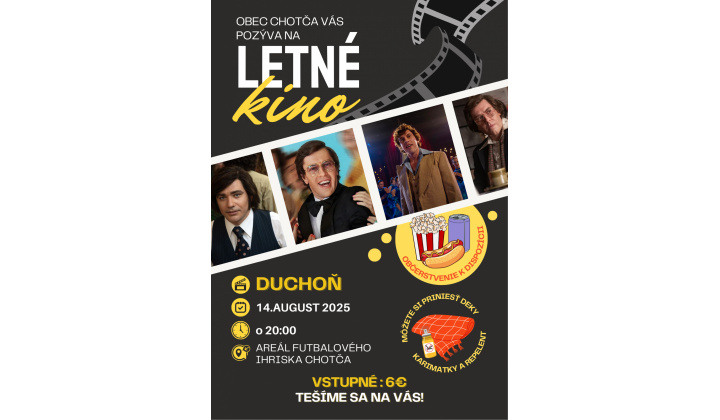 Letné kino - 14.8.2025