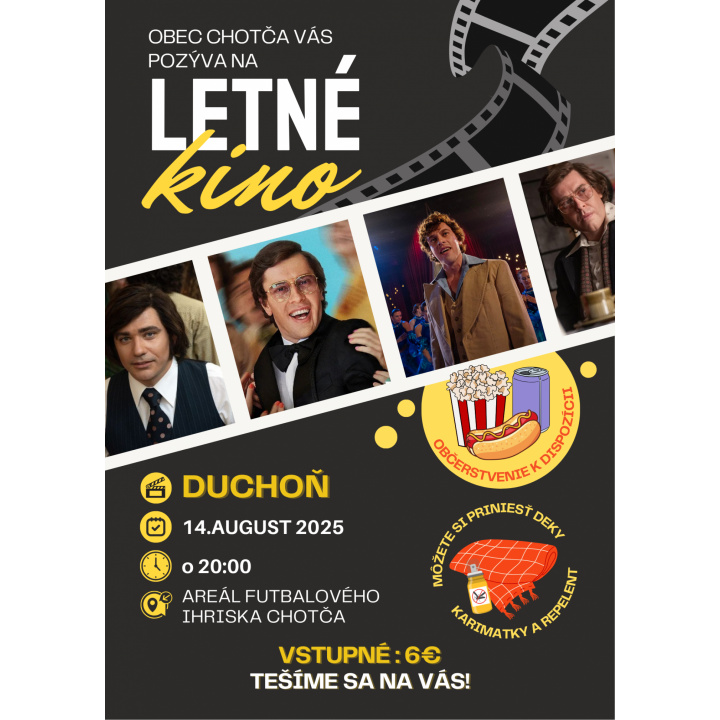 Letné kino - 14.8.2025